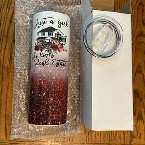 Real Estate Themed Tumbler with Lid